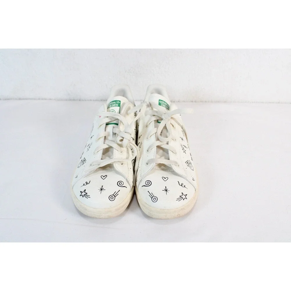 Adidas Stan Smith‎ Andre Saraiva White Green Graffiti Sneakers GZ2202 Mens